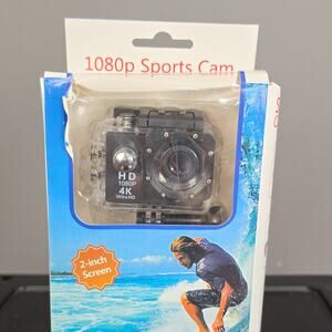 Kogan HD 1080P 4K Ultra HD Waterproof Action Camera Wide Angle 2-inch LCD Black